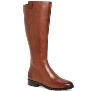 Cole Haan Katrina Brown Leather Riding Boots